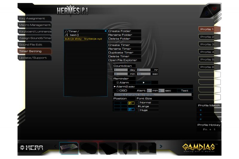 Gamdias Hermes P1 RGB - oprogramowanie8